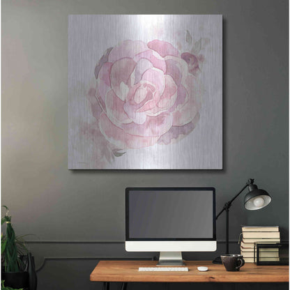 Luxe Metal Art 'Cottage Peony II' by Bluebird Barn, Metal Wall Art,36x36