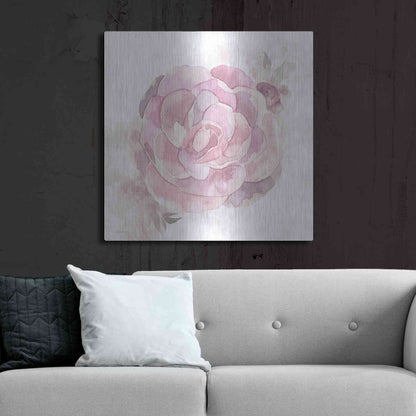 Luxe Metal Art 'Cottage Peony II' by Bluebird Barn, Metal Wall Art,36x36