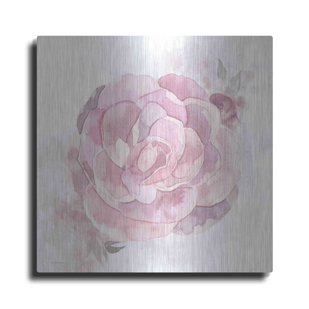 Luxe Metal Art 'Cottage Peony II' by Bluebird Barn, Metal Wall Art