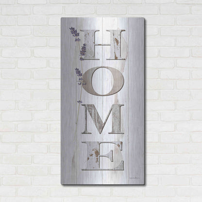 Luxe Metal Art 'HOME 2' by Susie Boyer, Metal Wall Art,24x48