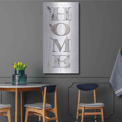 Luxe Metal Art 'HOME 2' by Susie Boyer, Metal Wall Art,24x48