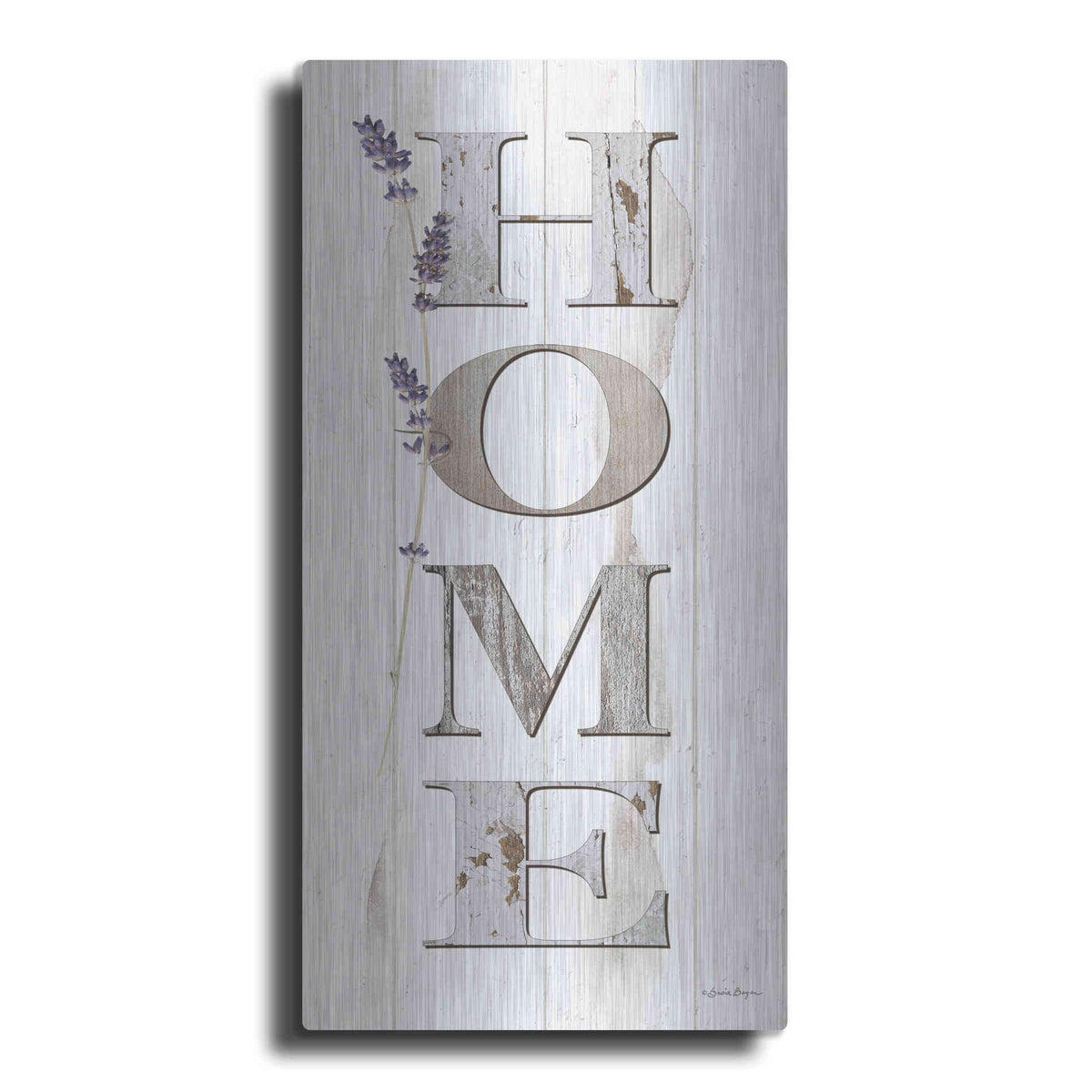 Luxe Metal Art 'HOME 2' by Susie Boyer, Metal Wall Art