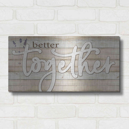 Luxe Metal Art 'Better Together' by Susie Boyer, Metal Wall Art,24x12