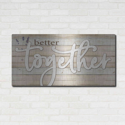 Luxe Metal Art 'Better Together' by Susie Boyer, Metal Wall Art,48x24