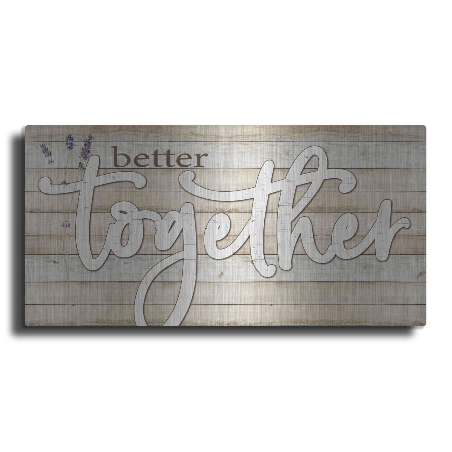 Luxe Metal Art 'Better Together' by Susie Boyer, Metal Wall Art