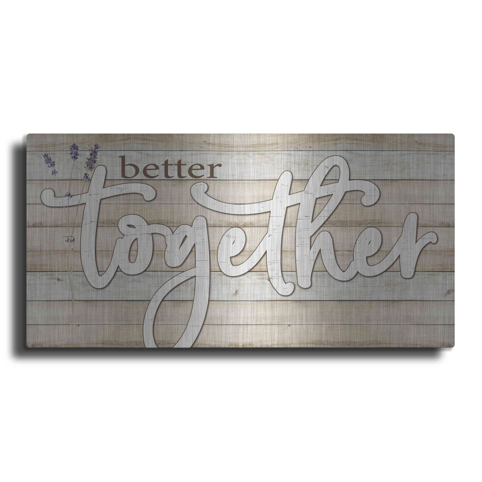 Luxe Metal Art 'Better Together' by Susie Boyer, Metal Wall Art