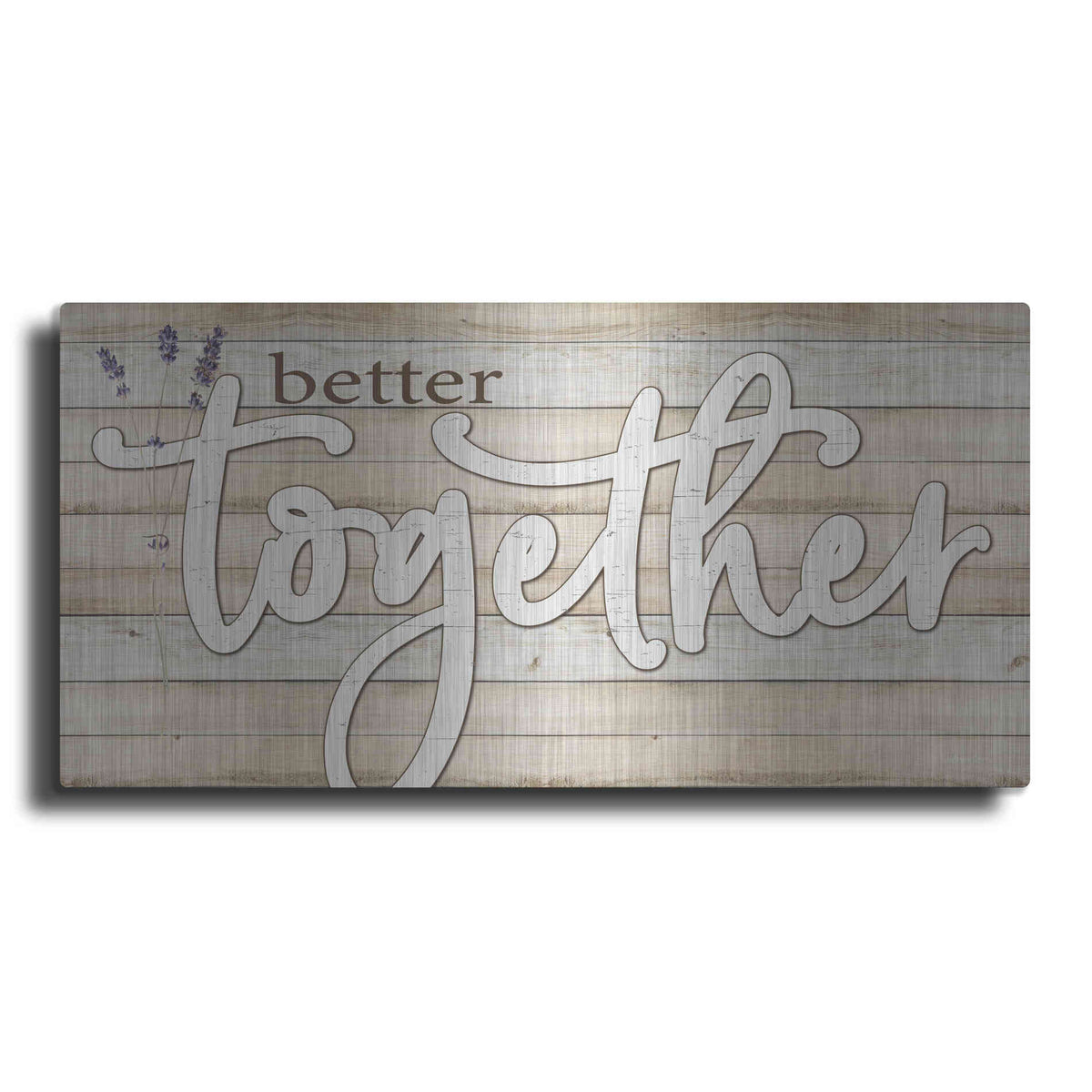 Luxe Metal Art 'Better Together' by Susie Boyer, Metal Wall Art