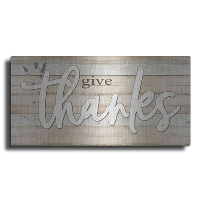 Luxe Metal Art 'Give Thanks' by Susie Boyer, Metal Wall Art