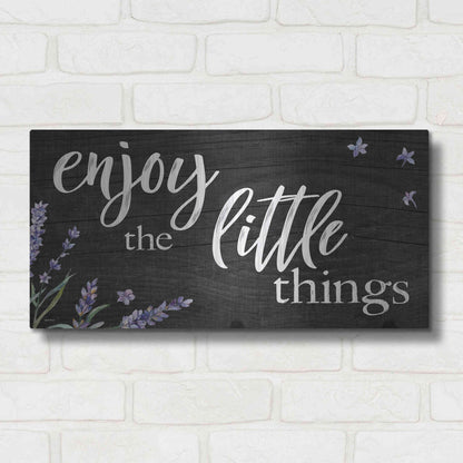 Luxe Metal Art 'Enjoy the Little Things  ' by Susie Boyer, Metal Wall Art,24x12
