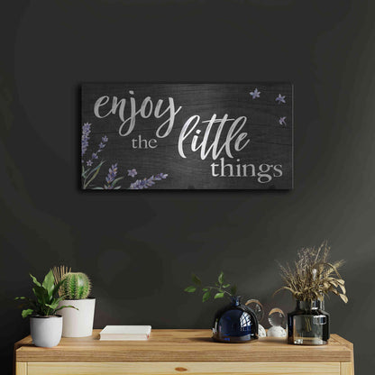 Luxe Metal Art 'Enjoy the Little Things  ' by Susie Boyer, Metal Wall Art,24x12
