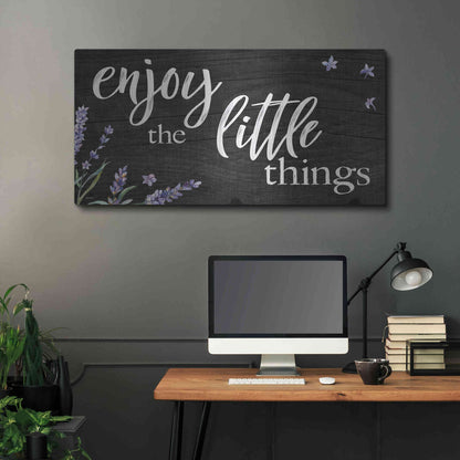 Luxe Metal Art 'Enjoy the Little Things  ' by Susie Boyer, Metal Wall Art,48x24