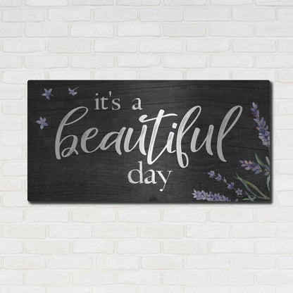 Luxe Metal Art 'It's a Beautiful Day    ' by Susie Boyer, Metal Wall Art,48x24