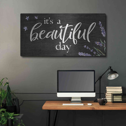 Luxe Metal Art 'It's a Beautiful Day    ' by Susie Boyer, Metal Wall Art,48x24