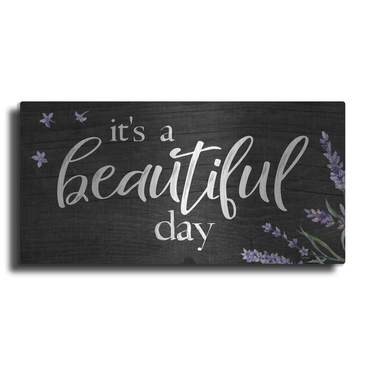 Luxe Metal Art 'It's a Beautiful Day    ' by Susie Boyer, Metal Wall Art