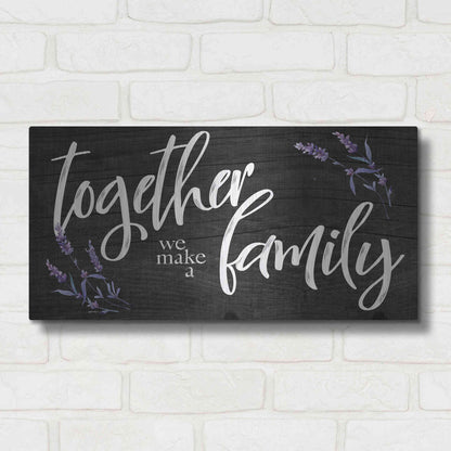 Luxe Metal Art 'Together We Make a Family     ' by Susie Boyer, Metal Wall Art,24x12