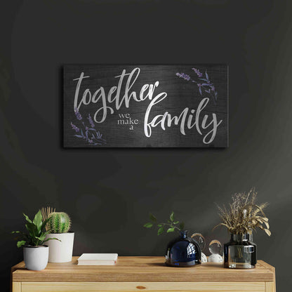 Luxe Metal Art 'Together We Make a Family     ' by Susie Boyer, Metal Wall Art,24x12