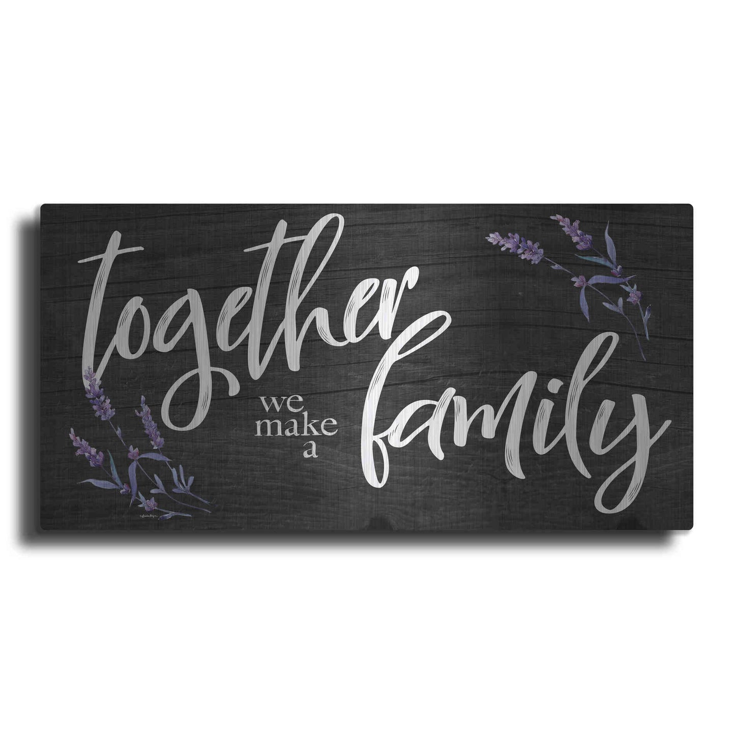 Luxe Metal Art 'Together We Make a Family     ' by Susie Boyer, Metal Wall Art