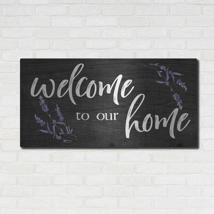 Luxe Metal Art 'Welcome to Our Home    ' by Susie Boyer, Metal Wall Art,48x24