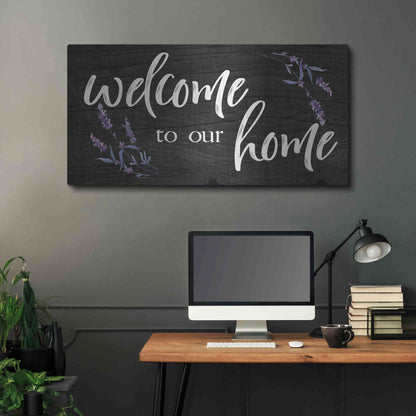 Luxe Metal Art 'Welcome to Our Home    ' by Susie Boyer, Metal Wall Art,48x24