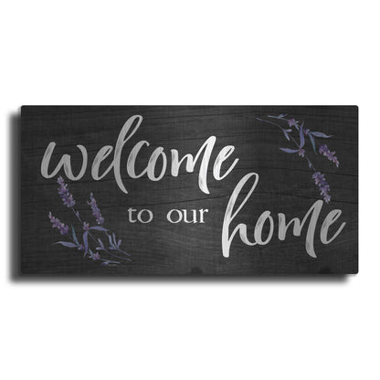 Luxe Metal Art 'Welcome to Our Home    ' by Susie Boyer, Metal Wall Art