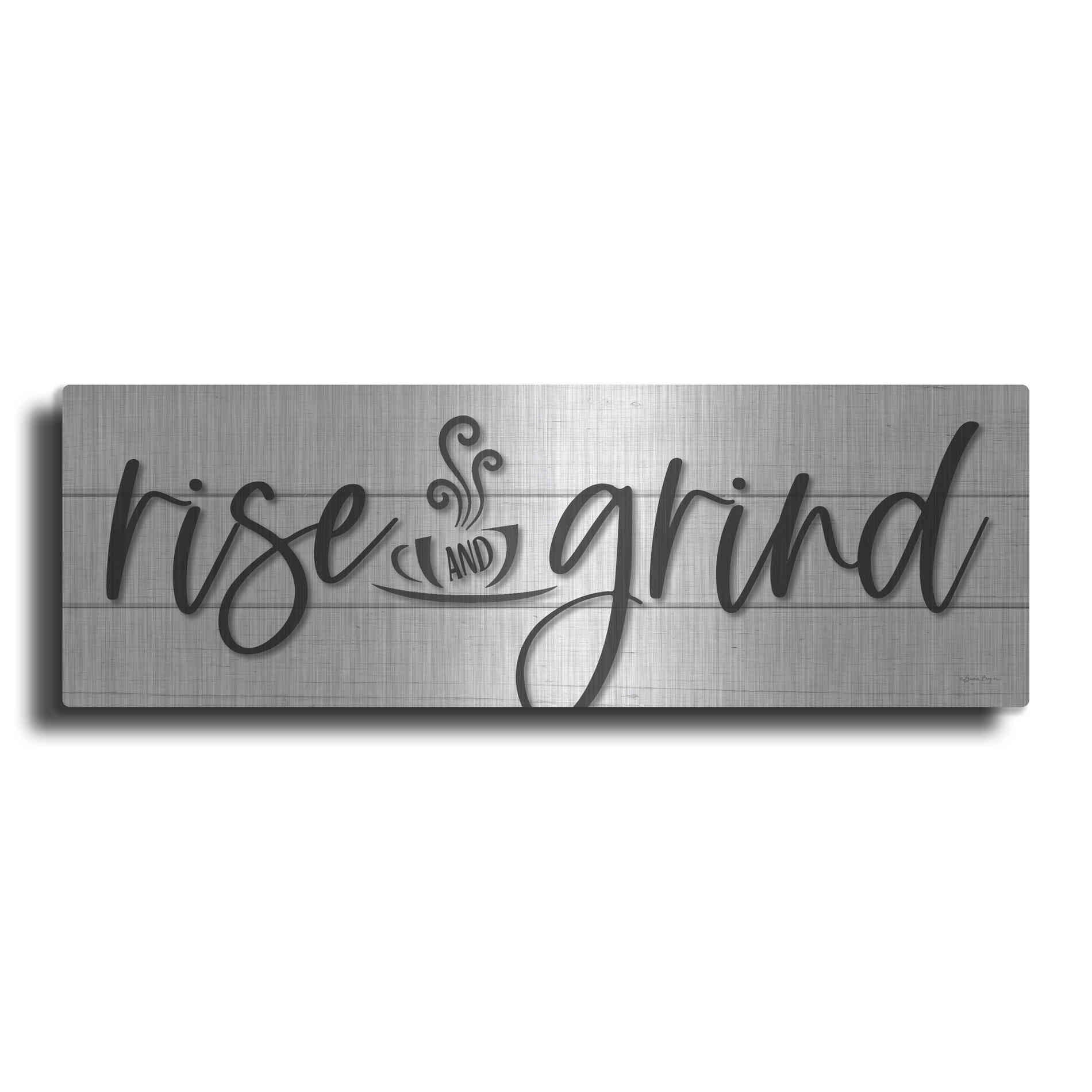 Luxe Metal Art 'Rise and Grind     ' by Susie Boyer, Metal Wall Art