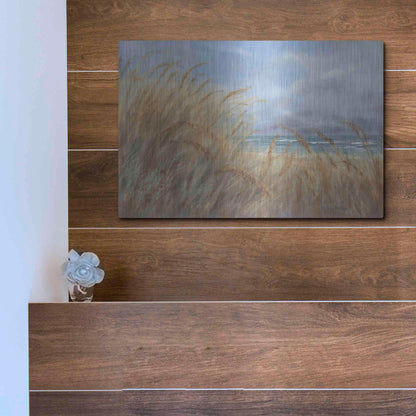 Luxe Metal Art 'Windy Day at the Shore    ' by Pam Britton, Metal Wall Art,16x12