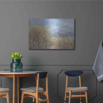 Luxe Metal Art 'Windy Day at the Shore    ' by Pam Britton, Metal Wall Art,36x24