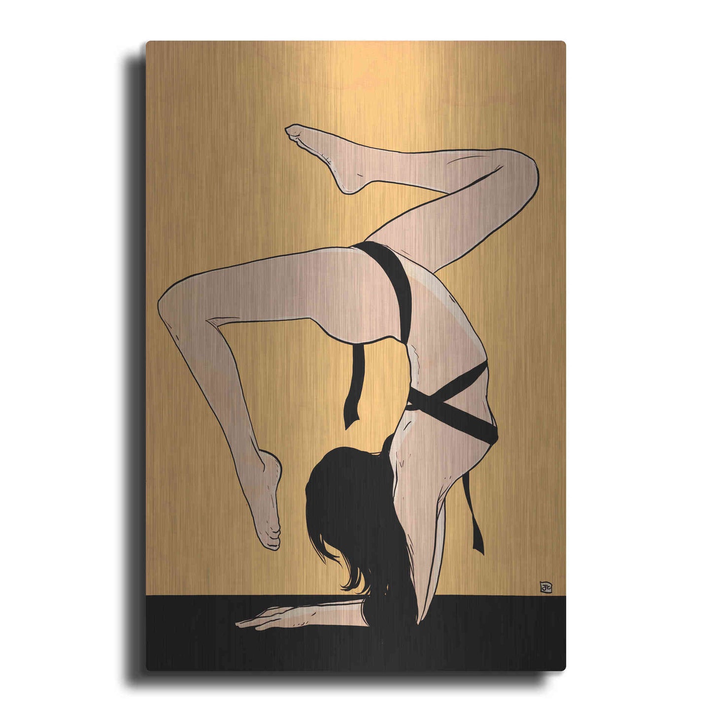 Luxe Metal Art 'Contortionist 2' by Giuseppe Cristiano, Metal Wall Art