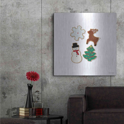Luxe Metal Art 'Christmas Cookies' by Lady Louise Designs, Metal Wall Art,36x36