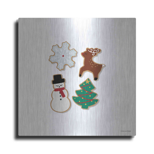 Luxe Metal Art 'Christmas Cookies' by Lady Louise Designs, Metal Wall Art