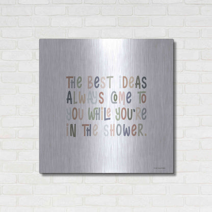 Luxe Metal Art 'The Best Ideas' by Lady Louise Designs, Metal Wall Art,36x36