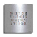 Luxe Metal Art 'The Best Ideas' by Lady Louise Designs, Metal Wall Art