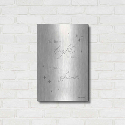 Luxe Metal Art 'Let Your Light Shine   ' by Lady Louise Designs, Metal Wall Art,16x24