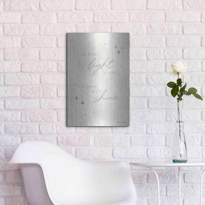 Luxe Metal Art 'Let Your Light Shine   ' by Lady Louise Designs, Metal Wall Art,16x24