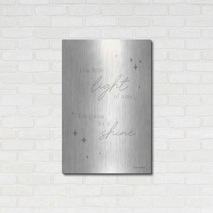 Luxe Metal Art 'Let Your Light Shine   ' by Lady Louise Designs, Metal Wall Art,24x36