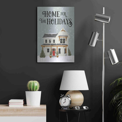 Luxe Metal Art 'Holiday House' by Lady Louise Designs, Metal Wall Art,16x24