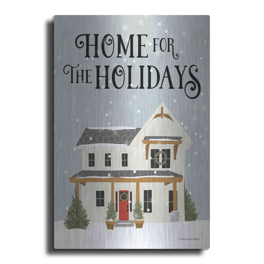 Luxe Metal Art 'Holiday House' by Lady Louise Designs, Metal Wall Art