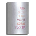 Luxe Metal Art 'Makeup Colors    ' by Lady Louise Designs, Metal Wall Art