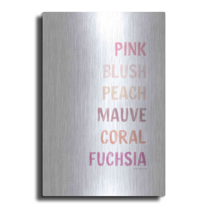 Luxe Metal Art 'Makeup Colors    ' by Lady Louise Designs, Metal Wall Art