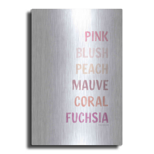 Luxe Metal Art 'Makeup Colors    ' by Lady Louise Designs, Metal Wall Art