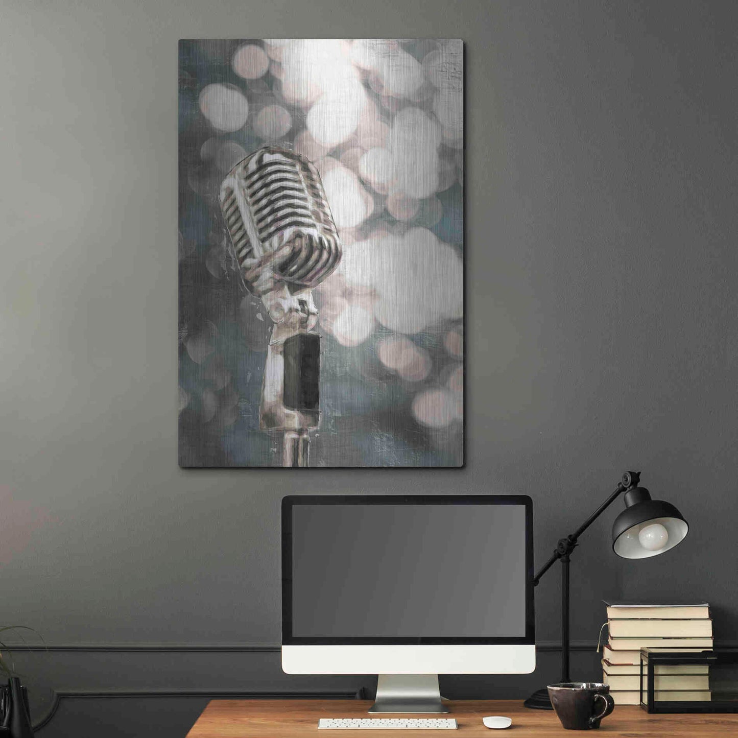 Luxe Metal Art 'Lights and Sound   ' by Cloverfield & Co, Metal Wall Art,24x36