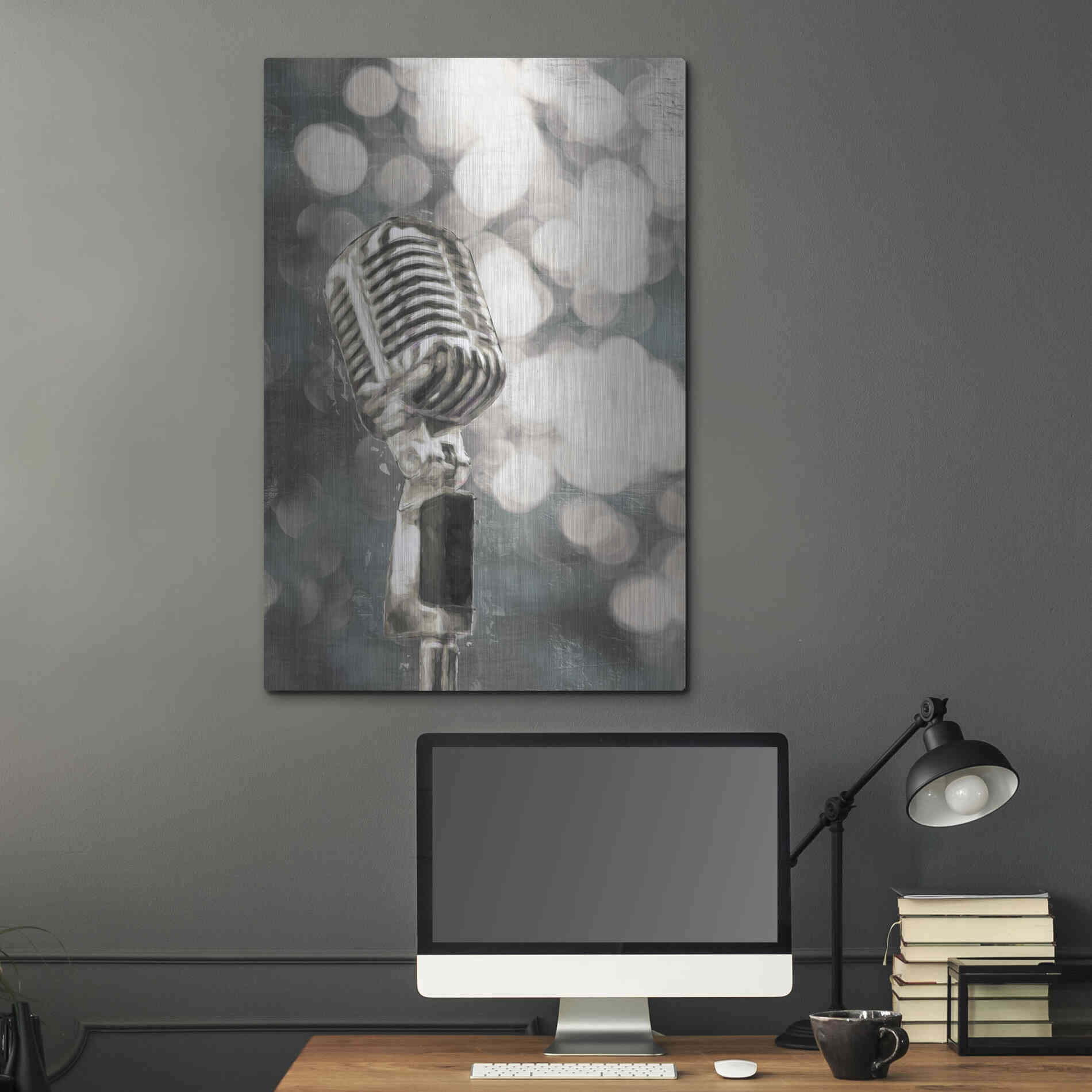 Luxe Metal Art 'Lights and Sound   ' by Cloverfield & Co, Metal Wall Art,24x36