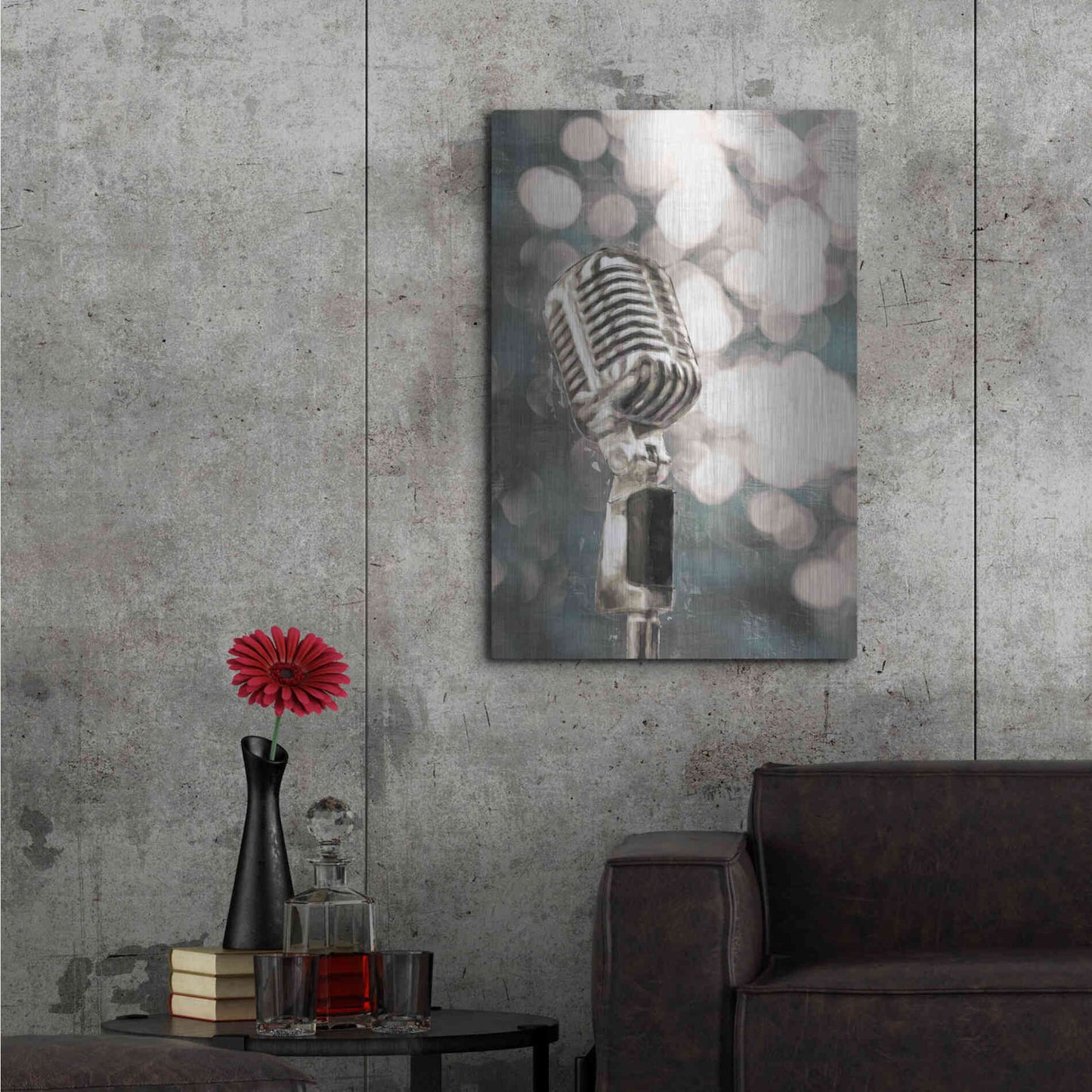 Luxe Metal Art 'Lights and Sound   ' by Cloverfield & Co, Metal Wall Art,24x36