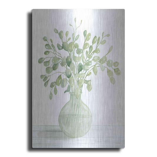 Luxe Metal Art 'Eucalyptus Beauty I' by Cindy Jacobs, Metal Wall Art