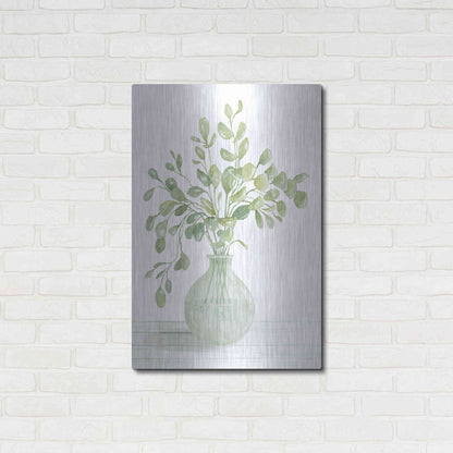 Luxe Metal Art 'Eucalyptus Beauty II' by Cindy Jacobs, Metal Wall Art,24x36