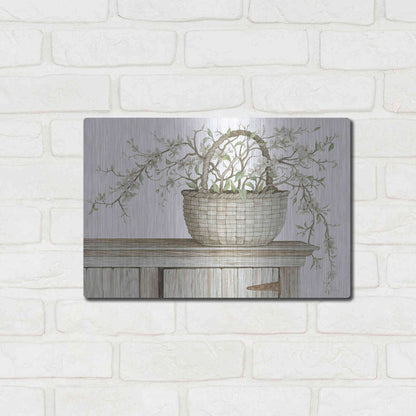 Luxe Metal Art 'Apple Blossom Beauty I' by Cindy Jacobs, Metal Wall Art,16x12