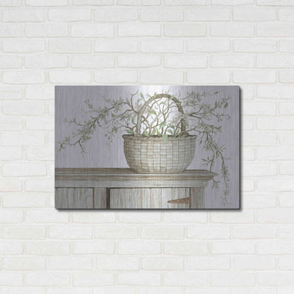 Luxe Metal Art 'Apple Blossom Beauty I' by Cindy Jacobs, Metal Wall Art,36x24