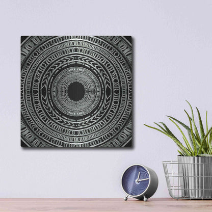 Luxe Metal Art 'Seeing Circles I' by Cindy Jacobs, Metal Wall Art,12x12