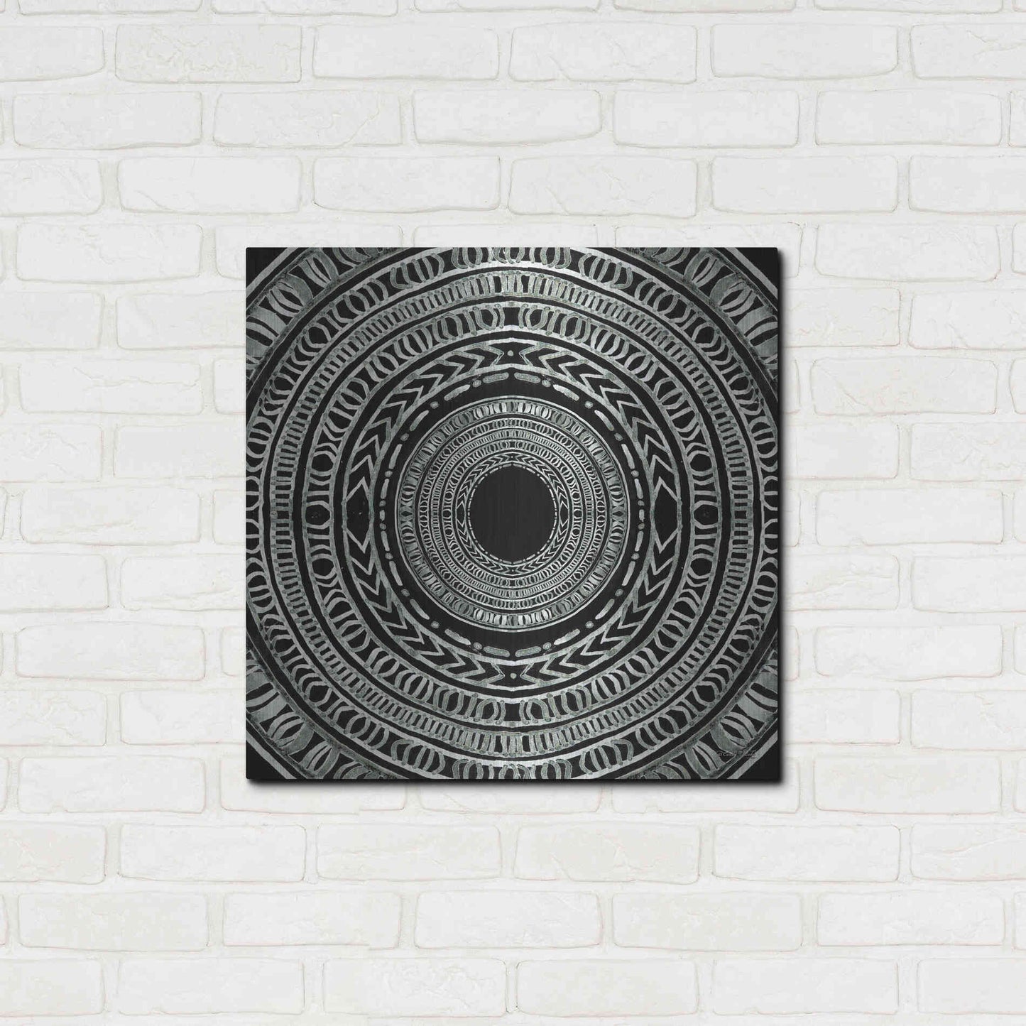 Luxe Metal Art 'Seeing Circles I' by Cindy Jacobs, Metal Wall Art,24x24