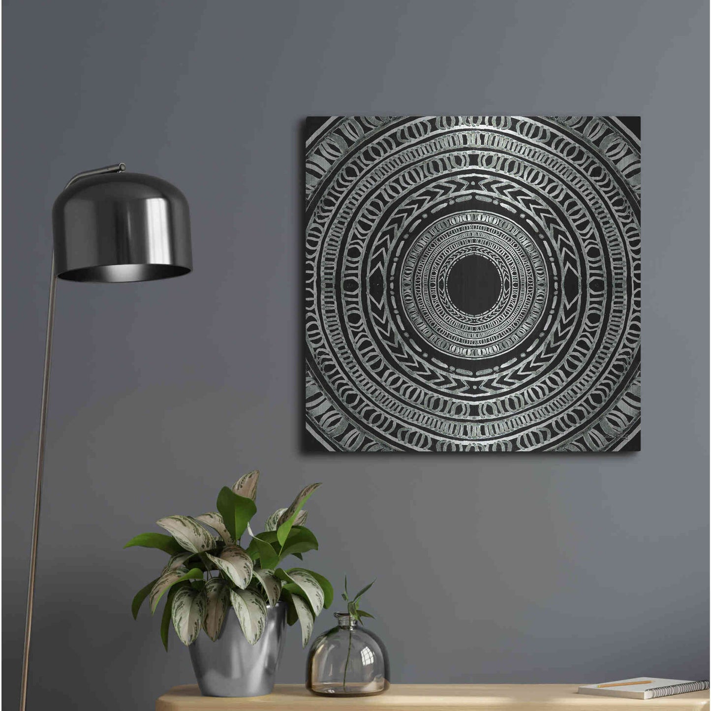 Luxe Metal Art 'Seeing Circles I' by Cindy Jacobs, Metal Wall Art,24x24